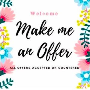 Make me an offer, Thank you for looking at my closet, Happy shopping!!!